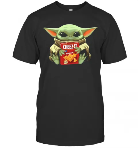 Baby Yoda Hugs Cheez It Box T-Shirt Classic Mens T-shirt