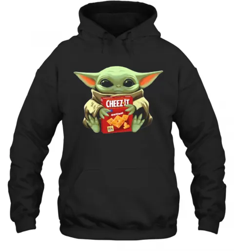 Baby Yoda Hugs Cheez It Box T-Shirt Classic Mens T-shirt - Image 6