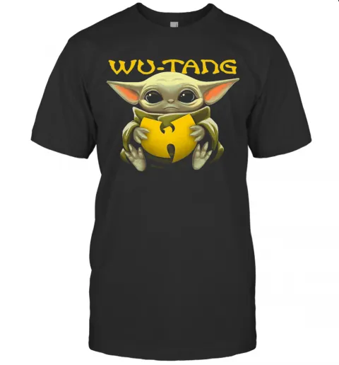 Baby Yoda Hugs Wu Tang T-Shirt Classic Mens T-shirt