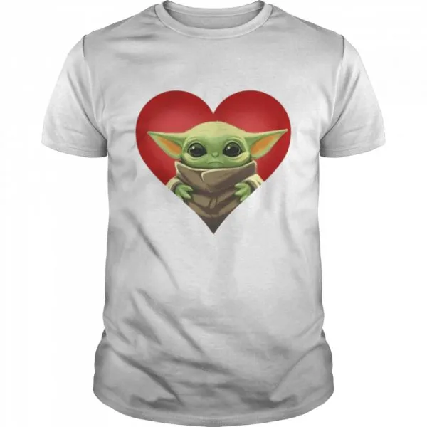 Baby yoda heart shirt