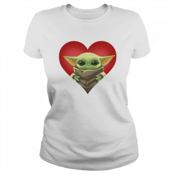 Baby yoda heart shirt - Image 2