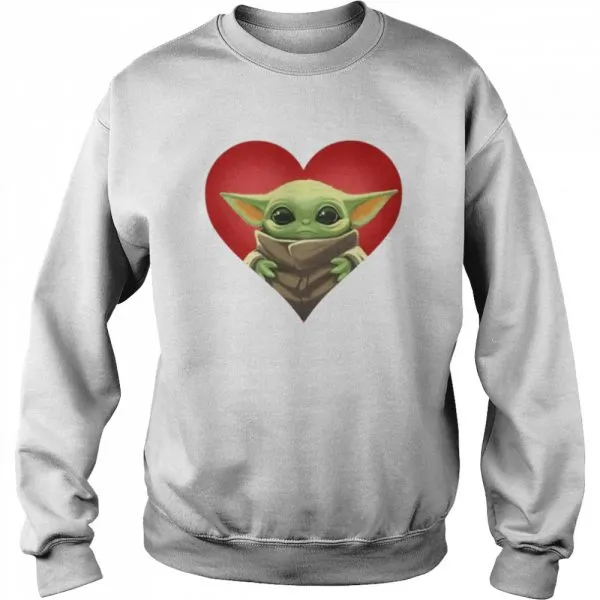 Baby yoda heart shirt - Image 4