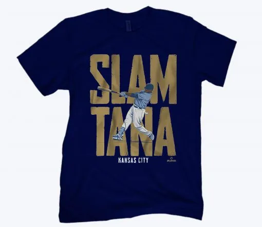Carlos Santana Slamtana KC MLBPA Tee Shirt - Image 2