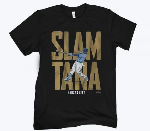 Carlos Santana Slamtana KC MLBPA Tee Shirt