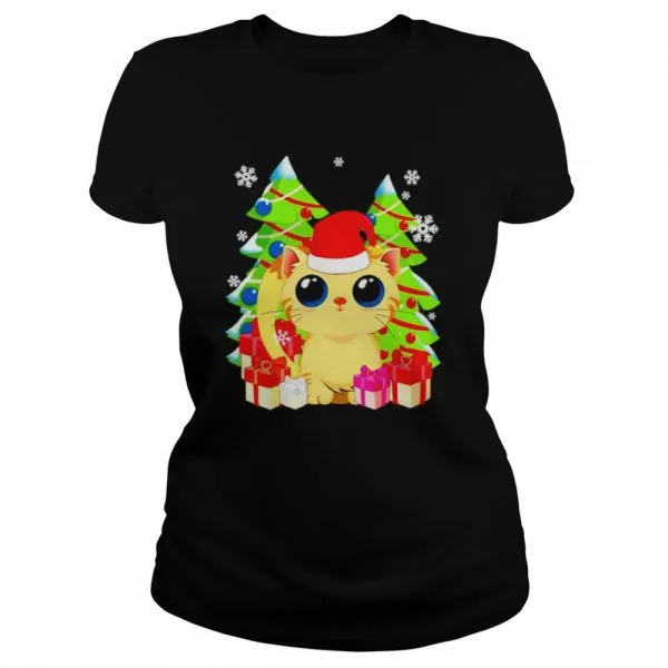 Cat Santa Christmas gift for Kitten lovers shirt - Image 2