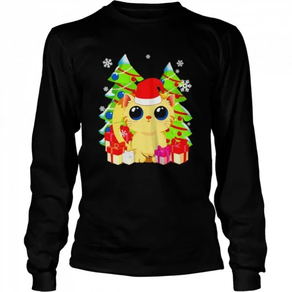 Cat Santa Christmas gift for Kitten lovers shirt - Image 3
