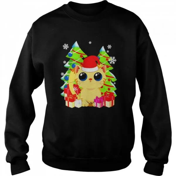 Cat Santa Christmas gift for Kitten lovers shirt - Image 4