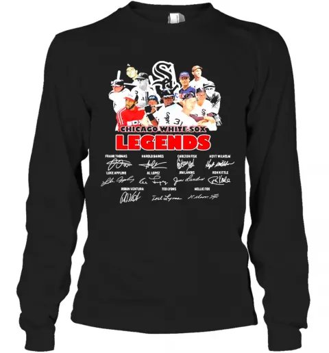 Chicago White Sox Legends Signatures T-Shirt Classic Mens T-shirt - Image 4