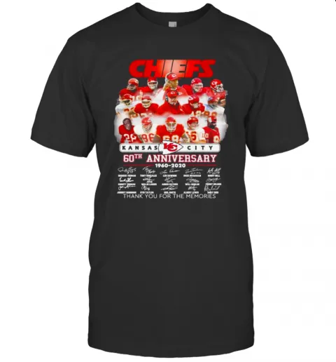 Chiefs Kansas City 60Th Anniversary 1960 2020 T-Shirt Classic Mens T-shirt