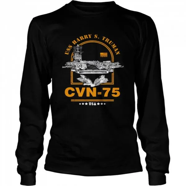 Cvn-75 Uss Harry S Truman USA Classic Mens T-shirt - Image 4