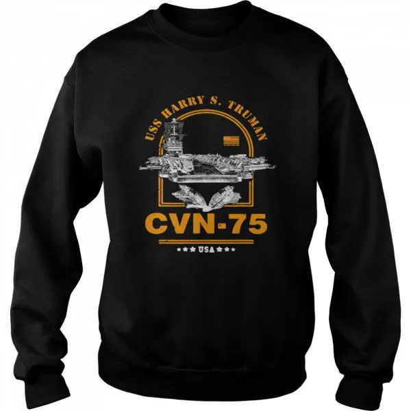 Cvn-75 Uss Harry S Truman USA Classic Mens T-shirt - Image 5