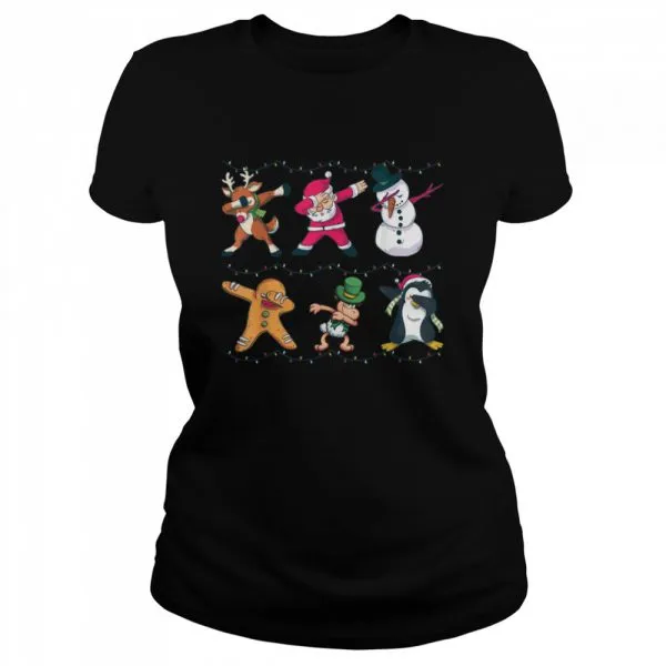 Dabbing Santa Elf Friends Dab Christmas boys Xmas shirt - Image 2