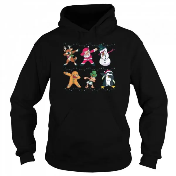 Dabbing Santa Elf Friends Dab Christmas boys Xmas shirt - Image 5