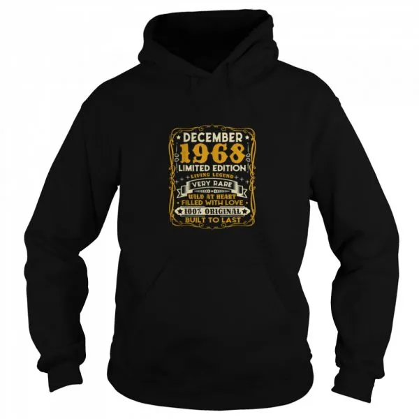 December 1968 Retro 52 Years Old 52nd Birthday shirt - Image 5