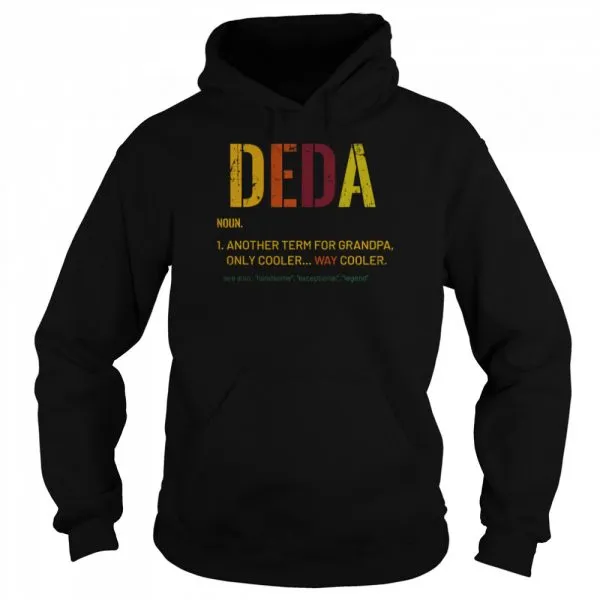 Deda Grandpa noun another term for grandpa Definition Distressed Retro shirt - Image 5