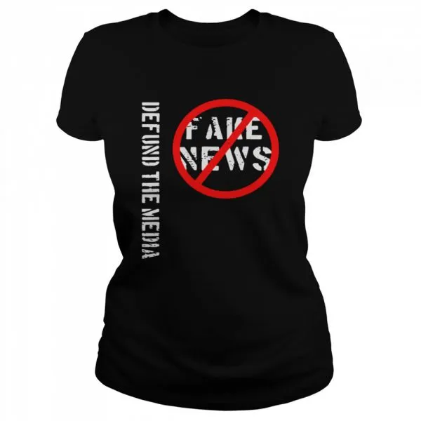 Defund The Media Fake News shirt - Image 2
