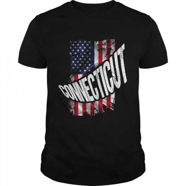 Distressed American Flag Connecticut shirt