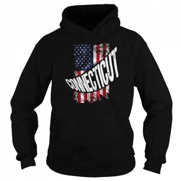 Distressed American Flag Connecticut shirt - Image 5