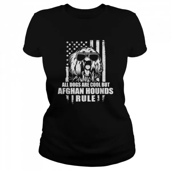 Dogs are Cool Afghan Hounds Rule shirt - Image 2