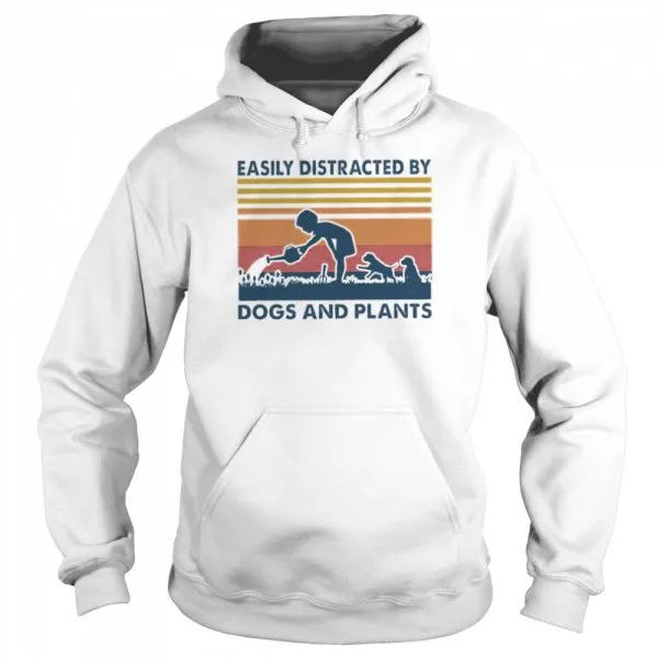Easily distracted by dogs and plants Vintage shirt - Image 5