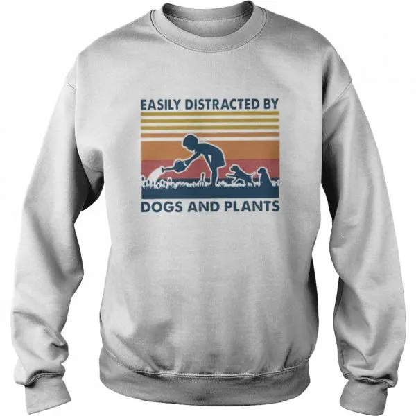Easily distracted by dogs and plants Vintage shirt - Image 4