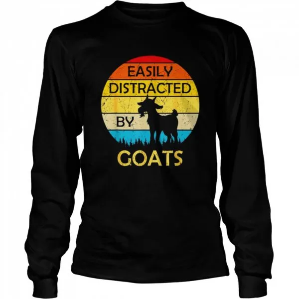 Easily distracted by goats vintage shirt - Image 3