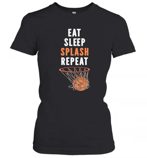 Eat Sleep Splash Repeat Basketball 3 Pointer Jumpshot T-Shirt Classic Mens T-shirt - Image 3