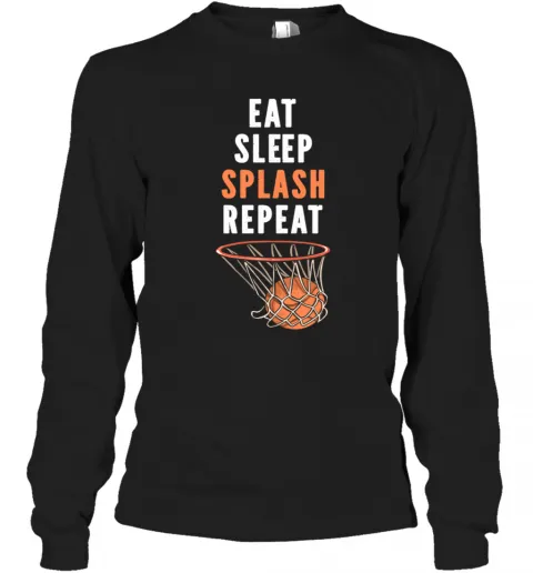 Eat Sleep Splash Repeat Basketball 3 Pointer Jumpshot T-Shirt Classic Mens T-shirt - Image 4