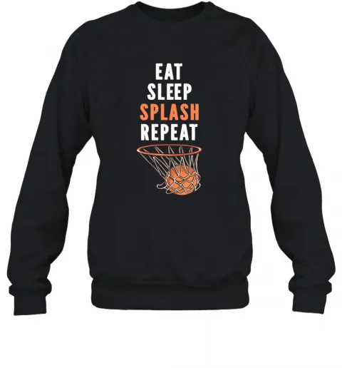 Eat Sleep Splash Repeat Basketball 3 Pointer Jumpshot T-Shirt Classic Mens T-shirt - Image 5