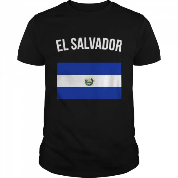 El Salvador Salvadoran Flag Classic Mens T-shirt - Image 2