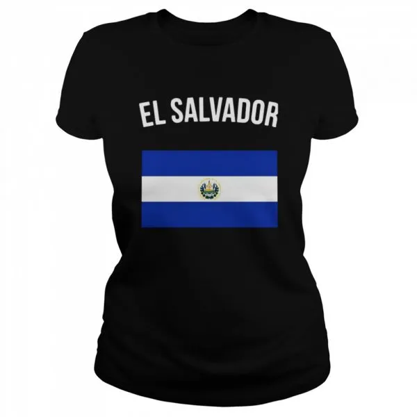 El Salvador Salvadoran Flag Classic Mens T-shirt - Image 3