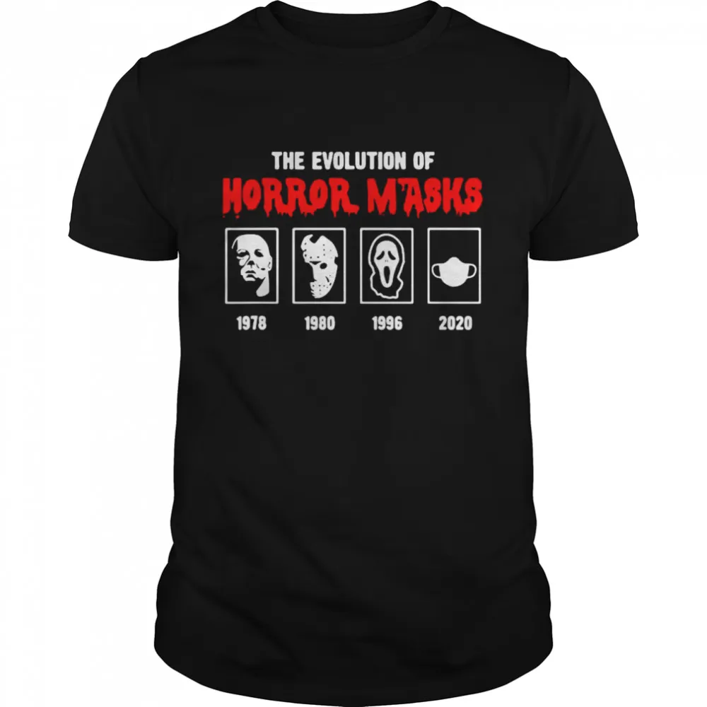 Evolution Of Horror Masks Halloween 2020 Classic Mens T-shirt