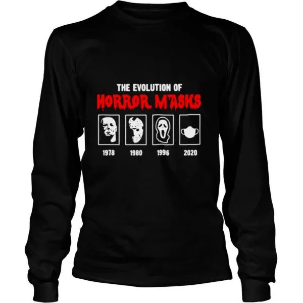 Evolution Of Horror Masks Halloween 2020 shirt - Image 3