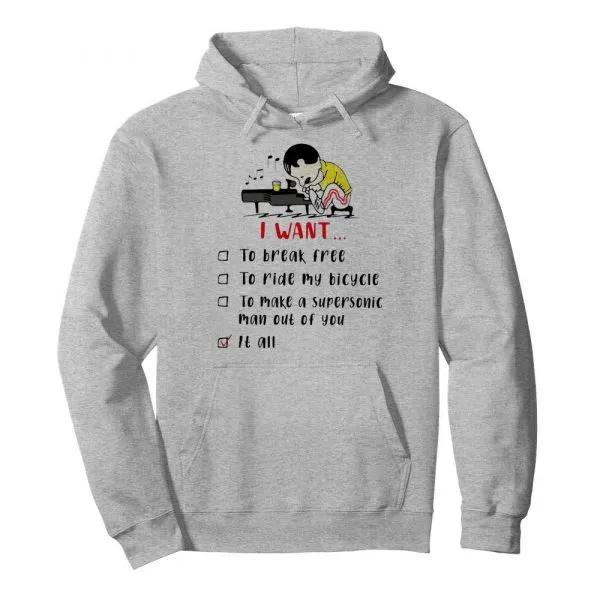 Freddie Mercury Play Piano I Want To Break Free To Ride My Bicycle To Make A Supersonic Man Out Of You shirt - Image 6