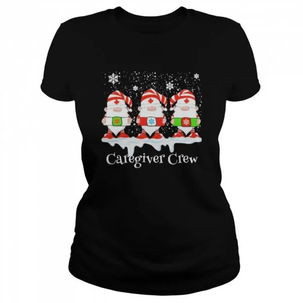 Gnome Nurse Caregiver Crew Merry Christmas 2020 shirt - Image 2
