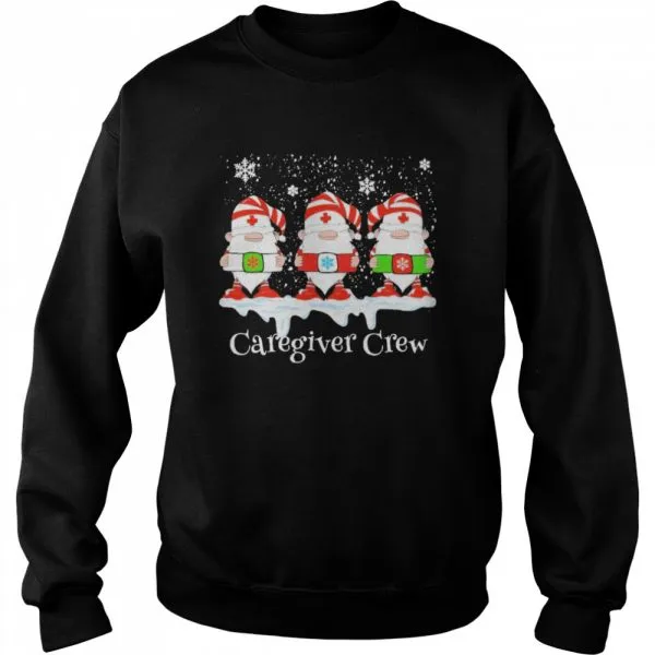 Gnome Nurse Caregiver Crew Merry Christmas 2020 shirt - Image 4