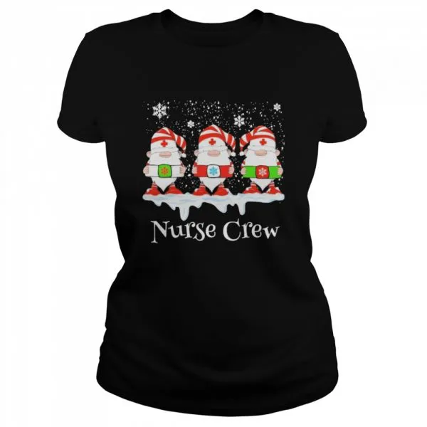 Gnome Nurse Crew Merry Christmas 2020 shirt - Image 2