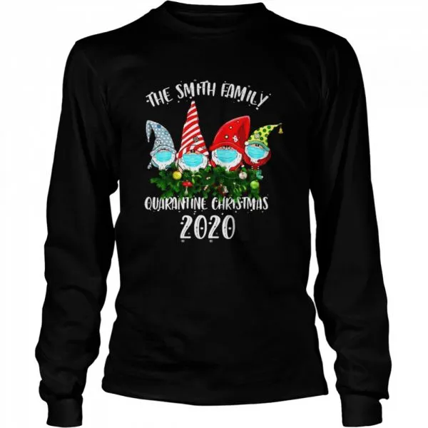 Gnomes Face Mask The Smith Family Quarantine Christmas 2020 shirt - Image 3