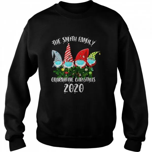 Gnomes Face Mask The Smith Family Quarantine Christmas 2020 shirt - Image 4