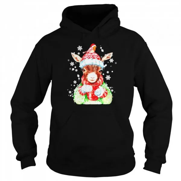 Goat Warm Winter Gift For Farm Animal Lover Christmas Classic Mens T-shirt - Image 6