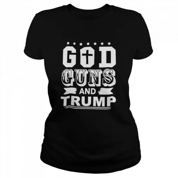 God Guns And Trump Classic Mens T-shirt - Image 3