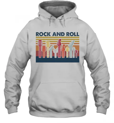 Guitar Rock And Roll Vintage T-Shirt Classic Mens T-shirt - Image 6