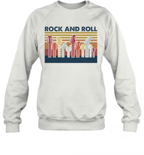 Guitar Rock And Roll Vintage T-Shirt Classic Mens T-shirt - Image 5