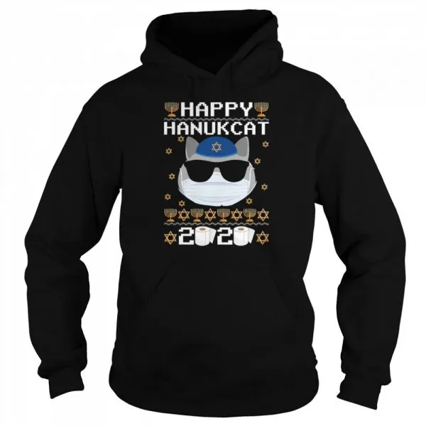 Happy Hanukcat Hanukkah Cat Chanukah Jewish shirt - Image 5