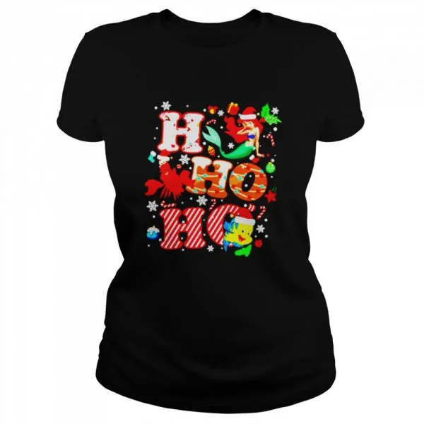 Ho Ho Ho The Little Mermaid Classic Mens T-shirt - Image 3
