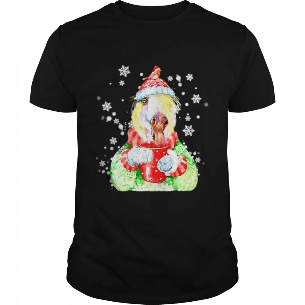 Horse Warm Winter Christmas Gift For Farm Lover Classic Mens T-shirt