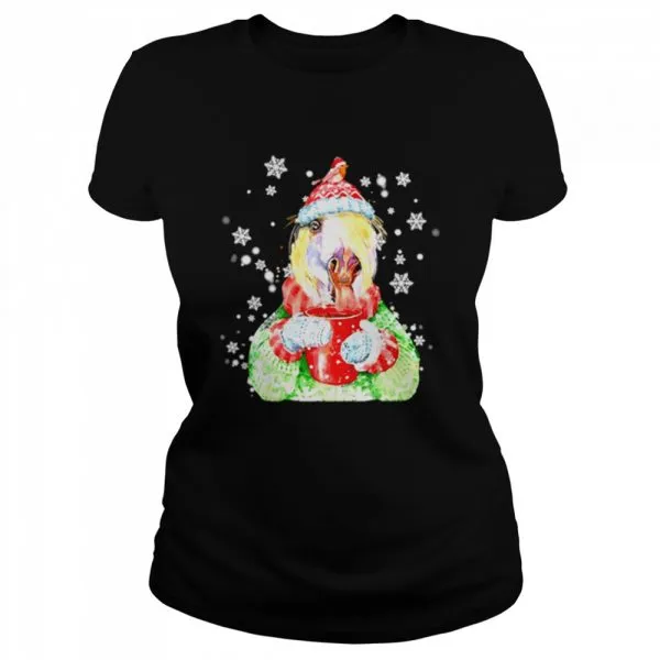 Horse Warm Winter Christmas Gift For Farm Lover Classic Mens T-shirt - Image 3