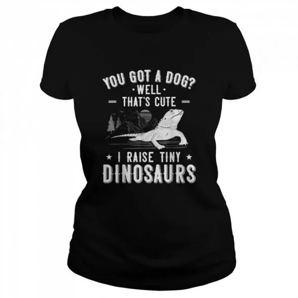 I Raise Tiny Dinosaur Bearded Dragon Girl Mom Boy shirt - Image 2