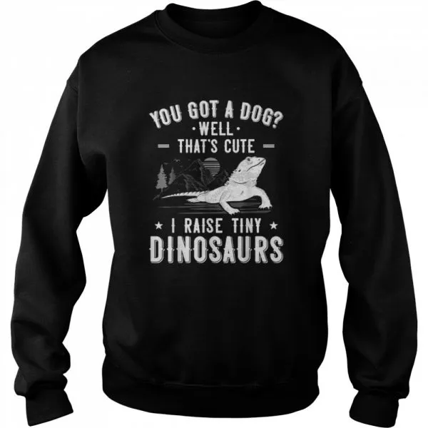 I Raise Tiny Dinosaur Bearded Dragon Girl Mom Boy shirt - Image 4