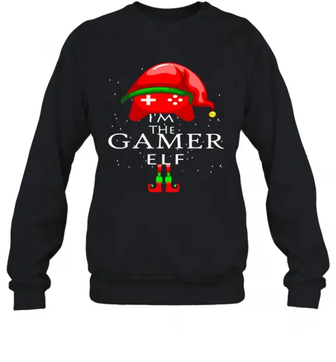 Im A Gamer Elf Matching Family Group Christmas T-Shirt Classic Mens T-shirt - Image 5
